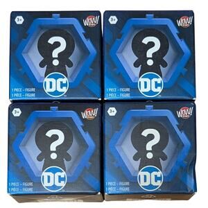 DC Comics Nano Pods Mini Figure Blind Box Lot of 4 WOW! Stuff Collectible Toy